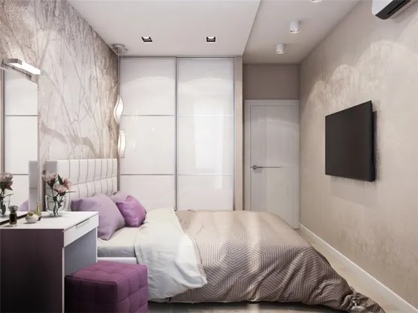 Дизайн спальни в хрущевке: особенности планировки и зонирования, реальные фото оригинальных интерьеров 19