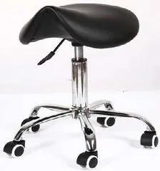 Стулья мастера-косметолога, визажиста Ортопедический стул-седло мастера RC1608 Седло_хром.jpg
