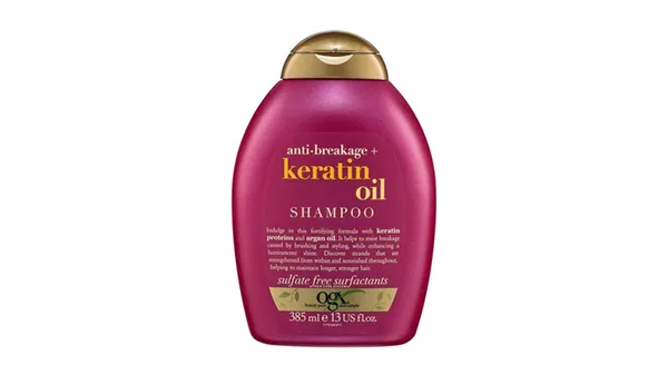 OGX шампунь Anti-breakage+ Keratin Oil против ломкости волос