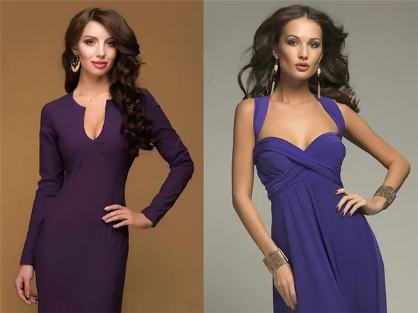 Фиолетовое платье — для создания красивых и вечерних нарядов 2