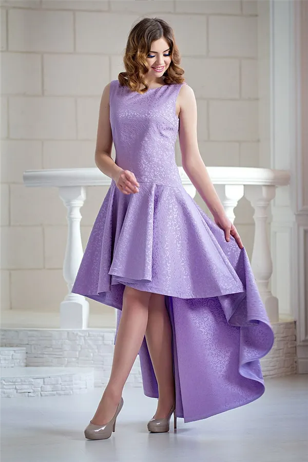 Фиолетовое платье — для создания красивых и вечерних нарядов 14