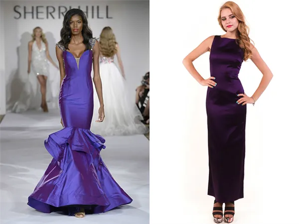 Фиолетовое платье — для создания красивых и вечерних нарядов 8