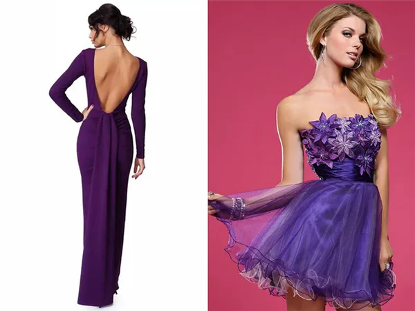 Фиолетовое платье — для создания красивых и вечерних нарядов 9