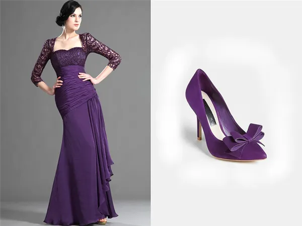 Фиолетовое платье — для создания красивых и вечерних нарядов 4