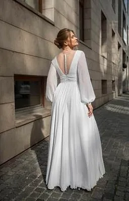 Греческое свадебное платье (фото) 3