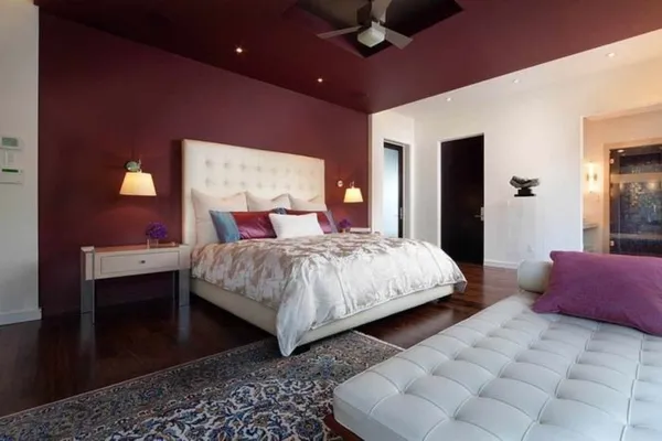 100 дизайнерских решений фиолетовой спальни 3