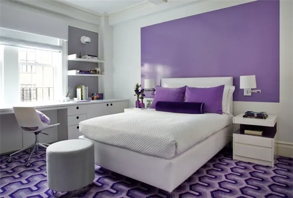 100 дизайнерских решений фиолетовой спальни 27