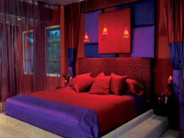 100 дизайнерских решений фиолетовой спальни 22