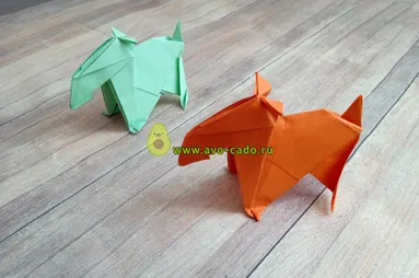 Оригами амонг ас из бумаги схема 24