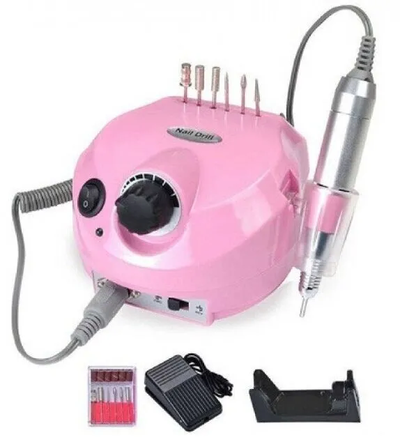 Nail Drill, Аппарат для маникюра и педикюра ZS-601, 45000 об/мин, 65 Вт, розовый