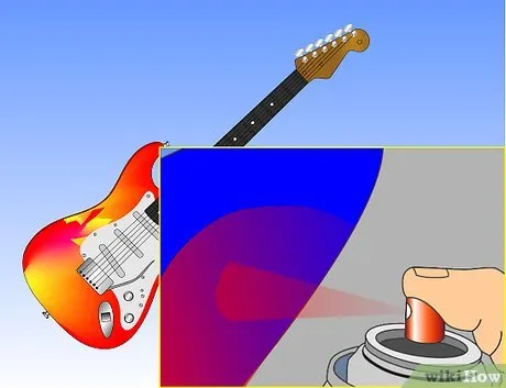Изображение с названием Custom Paint Your Electric Guitar Step 19