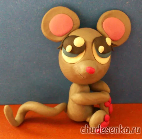 Мышка из пластилина для детей. Как слепить, сделать пошагово с фото, видео 18