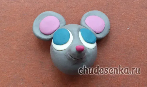 Мышка из пластилина для детей. Как слепить, сделать пошагово с фото, видео 9