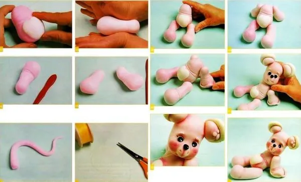 Мышка из пластилина для детей. Как слепить, сделать пошагово с фото, видео 3