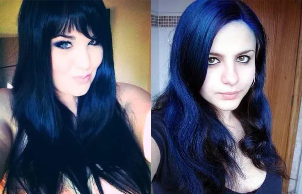 Синие волосы у девушек – кому идет, оттенки и технология окрашивания, отзывы, фото 4