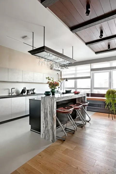 Лучшие идеи дизайна кухни в серо-белых тонах – фото реальных интерьеров и советы