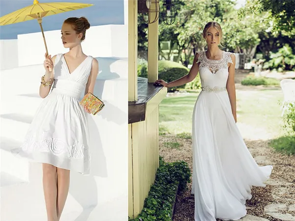 Летние свадебные платья — выбираем подходящий фасон! Каталог с фотографиями модных и стильных нарядов с примерами, как одеться 7