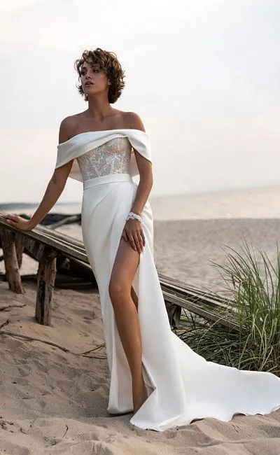 Летние свадебные платья — выбираем подходящий фасон! Каталог с фотографиями модных и стильных нарядов с примерами, как одеться 25