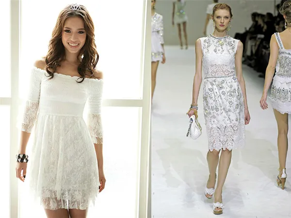Летние свадебные платья — выбираем подходящий фасон! Каталог с фотографиями модных и стильных нарядов с примерами, как одеться 3
