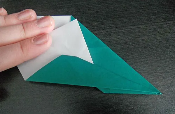 Самолетик оригами: этапы складывания 6