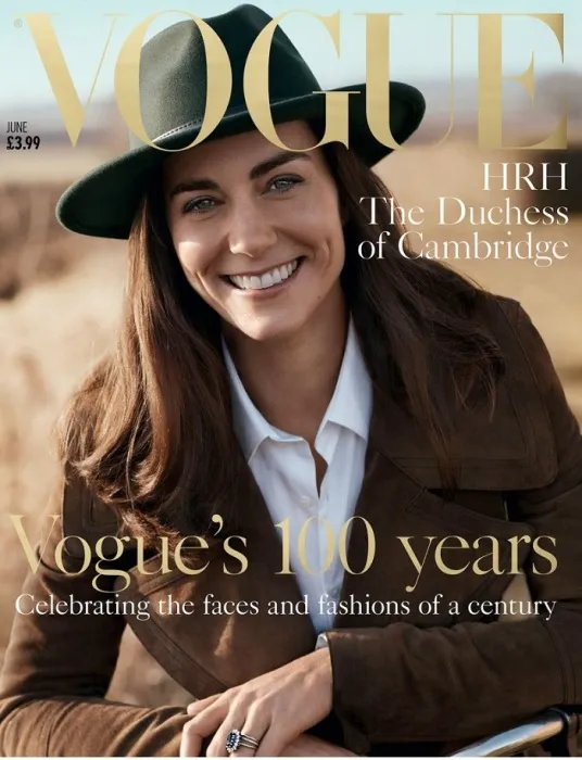 Кейт Миддлтон на обложке журнала Vogue. / Фото: royal.uk