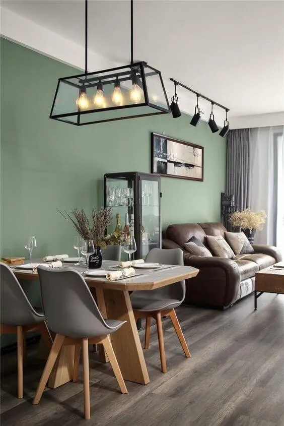 Дизайн интерьера в оливковом цвете: сочетания, стили, отделка, мебель, акценты 42
