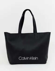 Сумка-шоппер с логотипом Calvin Klein - Черный