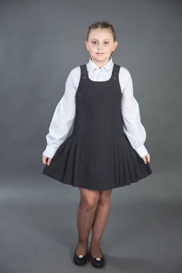 Школьная форма своими руками: платье для девочки 51