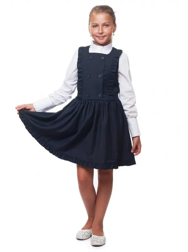 Школьная форма своими руками: платье для девочки 14