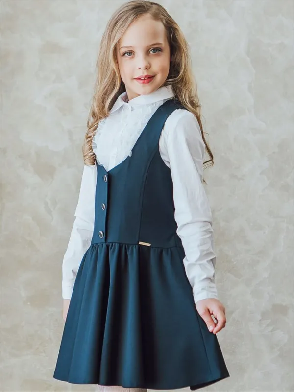 Школьная форма своими руками: платье для девочки 16