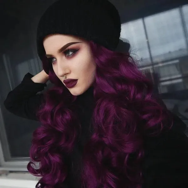 Фиолетовый цвет волосы
