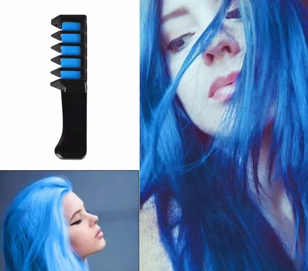 синие мелки для волос