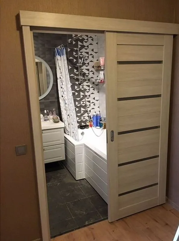 дверь-купе в ванную комнату