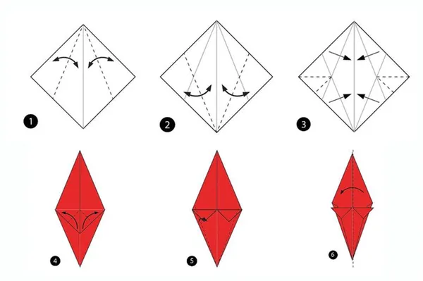 Поэтапное описание сборки попугая Ара в технике оригами