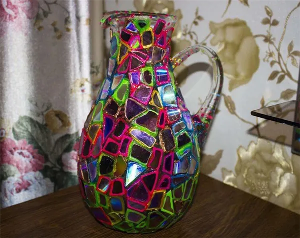 Обзор вариантов исполнения декора вазы из стекла 27