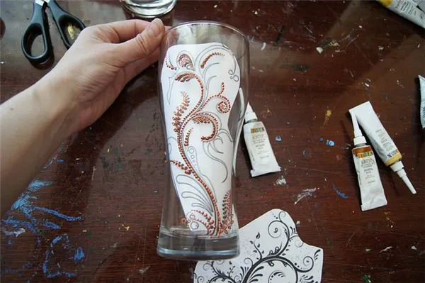 Обзор вариантов исполнения декора вазы из стекла 4