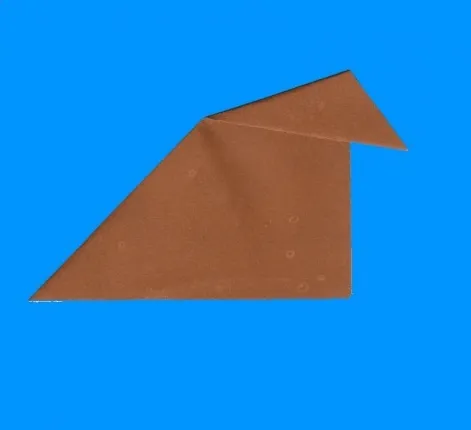 Изготовление оригами вороны из бумаги 3
