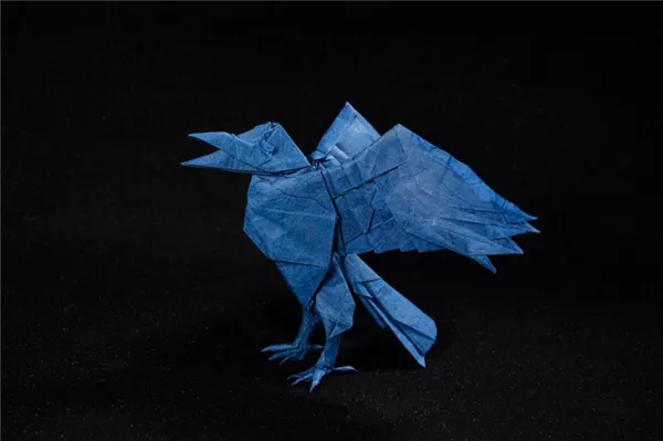 Оригами вороны