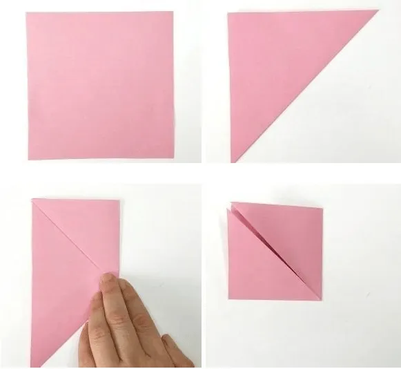 Изготовление оригами вороны из бумаги 8