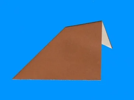 Изготовление оригами вороны из бумаги 4
