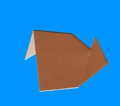 Изготовление оригами вороны из бумаги 5