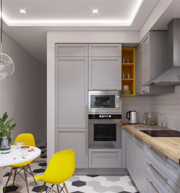 Дизайн современной планировки кухни 11 кв. метров 6