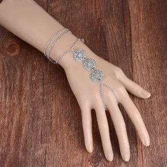 Серебряные женские браслеты