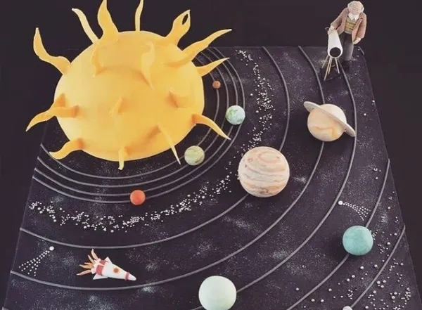 Макет Солнечной системы своими руками 3