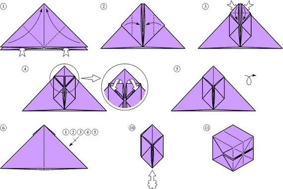 Создание бомбочки в технике оригами как сделать бомбочку из бумаги 4