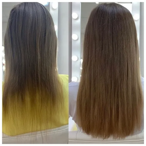 Как выглядит наращивание волос до и после