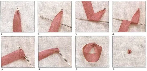 Вышивка лентами для начинающих пошагово — легкий урок создания картин из атласных лент с ромашками, подсолнухами и одуванчиками 53