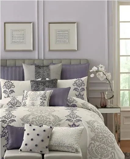 100 дизайнерских решений фиолетовой спальни 8