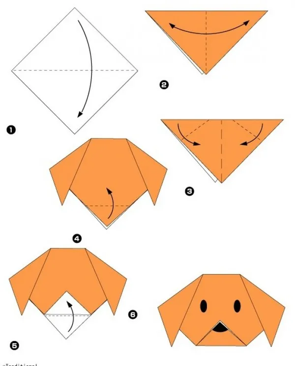 Оригами из бумаги для детей 3-4 лет: простые 20