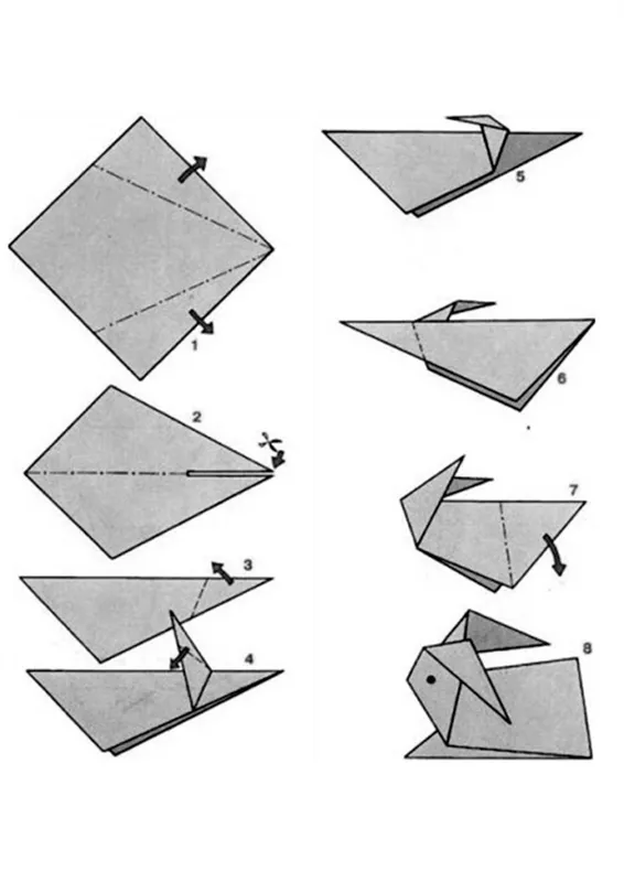Как сделать оригами зайца — лучшие идеи и варианты сборки красивых и оригинальных бумажных изделий 11